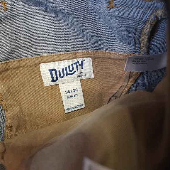 Duluth Trading Ballroom Double Flex Jeans Mens Size 34 × 30 Slim Fit Blue - Picture 5 of 7